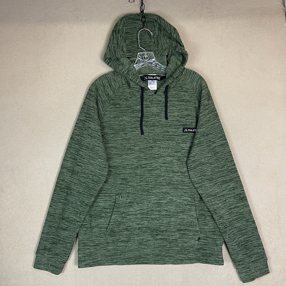 CoalaTree Hoodie Mens Medium Green Pullover Sweatshirt Recycled‎ Eco Friendly